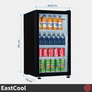 یخچال تک 5 فوت ایستکول مدل مینی بار شوکیس EastCool TM-4294-CS