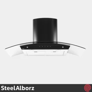 هود شومینه ای استیل البرز مدل SteelAlborz SA-115 | سایز 90 با موتور 8 دور اینورتر