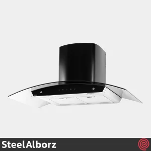 هود شومینه ای استیل البرز مدل SteelAlborz SA-115 | سایز 90 با موتور 8 دور اینورتر