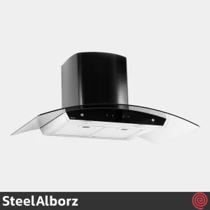 هود شومینه ای استیل البرز مدل SteelAlborz SA-115 | سایز 90 با موتور 8 دور اینورتر