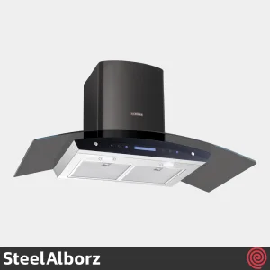 هود شومینه ای استیل البرز مدل SteelAlborz SA-115 | سایز 90 با موتور 8 دور اینورتر