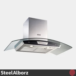 هود شومینه ای استیل البرز مدل SteelAlborz SA-102 | سایز 90 با موتور 3 دور اینورتر