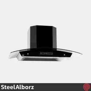 هود شومینه ای استیل البرز مدل SteelAlborz SA-106B | سایز 90 با موتور 3 دور