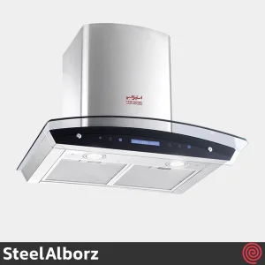 هود شومینه ای استیل البرز مدل SteelAlborz SA-107 | سایز 60 با موتور 3 دور