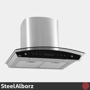 هود شومینه ای استیل البرز مدل SteelAlborz SA-107 | سایز 60 با موتور 3 دور