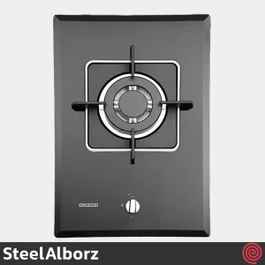 اجاق گاز صفحه ای 1 شعله استیل البرز مدل SteelAlborz G-1351I | بدنه شیشه ای