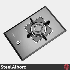 اجاق گاز صفحه ای 1 شعله استیل البرز مدل SteelAlborz G-1351I | بدنه شیشه ای