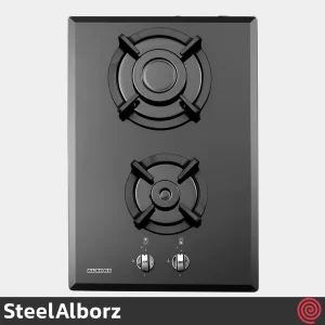 اجاق گاز صفحه ای 2 شعله استیل البرز مدل SteelAlborz G-2352I | بدنه شیشه ای