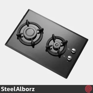اجاق گاز صفحه ای 2 شعله استیل البرز مدل SteelAlborz G-2352i | بدنه شیشه ای
