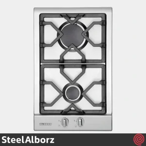 اجاق گاز صفحه ای 2 شعله استیل البرز مدل SteelAlborz S-2301 | بدنه استیل