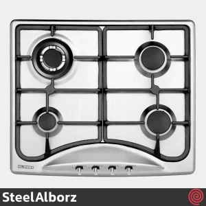 اجاق گاز صفحه ای 4 شعله استیل البرز مدل SteelAlborz S-4603 | بدنه استیل