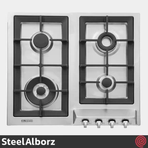 اجاق گاز صفحه ای 4 شعله استیل البرز مدل SteelAlborz S-4605(Chef) | بدنه استیل