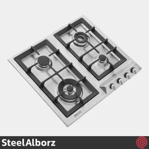 اجاق گاز صفحه ای 4 شعله استیل البرز مدل SteelAlborz S-4605(Chef) | بدنه استیل