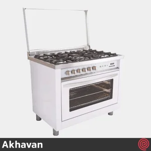 اجاق گاز فر دار 5 شعله اخوان مدل Akhavan M2-EDTW | رنگ سفید