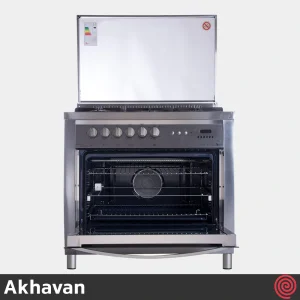 اجاق گاز فر دار 5 شعله اخوان مدل Akhavan M9-EDTR | رنگ نقره ای