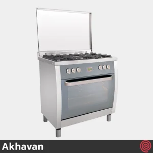 اجاق گاز فر دار 5 شعله اخوان مدل Akhavan M15-EDTR | رنگ نقره ای