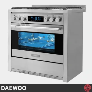 اجاق گاز فر دار 5 شعله دوو مدل Daewoo DGC5-2111N | رنگ استیل
