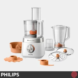 غذاساز 31 کاره فیلیپس مدل Philips PowerChop HR7530 | رنگ سفید با توان 850 وات
