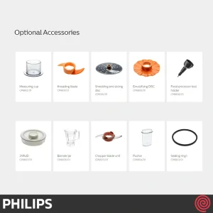 غذاساز 29 کاره فیلیپس مدل Philips PowerChop HR7510 | رنگ مشکی با توان 800 وات