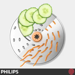 غذاساز 19 کاره فیلیپس مدل Philips HR7320 | رنگ سفید با توان 700 وات
