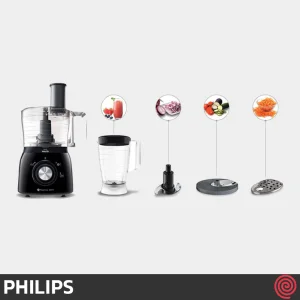 غذاساز 21 کاره فیلیپس مدل Philips HR7631 | رنگ مشکی با توان 600 وات