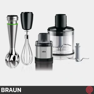 گوشت کوب برقی چند کاره براون مدل Braun MQ 9138XI | با توان 1200 وات