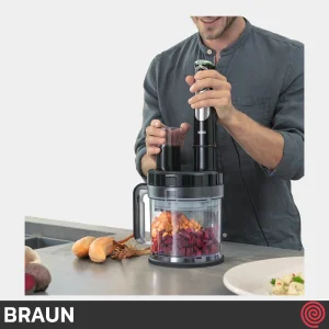 گوشت کوب برقی چند کاره براون مدل Braun MQ 9185XLI | با توان 1200 وات