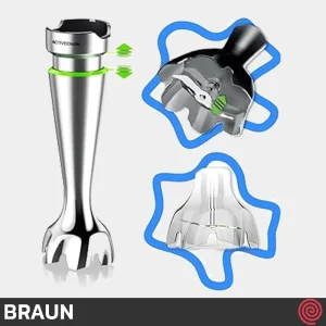 گوشت کوب برقی چند کاره براون مدل Braun MQ 7085X | با توان 1000 وات