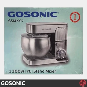 همزن برقی کاسه دار گوسونیک مدل GOSONIC GSM-907 | گنجایش 7 لیتر با توان 1300 وات