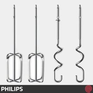 همزن دستی برقی فیلیپس مدل Philips HR3705 | رنگ سفید با توان 300 وات