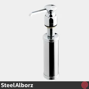 سینک ظرفشویی استیل البرز مدل SteelAlborz Crystal | دو لگنه کریستال توکار با رنگ مشکی