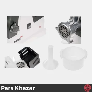 چرخ گوشت پارس خزر مدل Pars Khazar MG-1400 Plus | با توان 700 وات