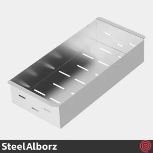 سینک ظرفشویی استیل البرز مدل SteelAlborz 955/52 | یک لگنه باکسی توکار