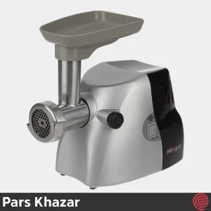 چرخ گوشت پارس خزر مدل Pars Khazar MG-1600P | رنگ مشکی نقره ای با توان 1000 وات