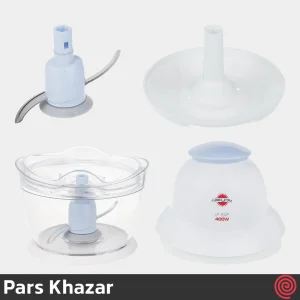 خردکن برقی 0.3 لیتری پارس خزر مدل Pars Khazar CP-802P | با توان 400 وات