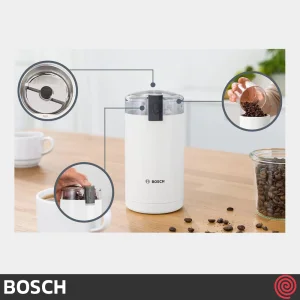 آسیاب قهوه بوش مدل Bosch TSM6A011W | ظرفیت 75 گرم با توان 180 وات