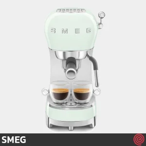 اسپرسو ساز اسمگ مدل SMEG ECF02PG | رنگ سبز پاستلی با فشار 15 بار