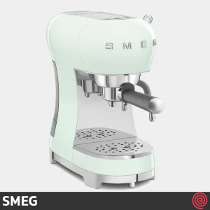 اسپرسو ساز اسمگ مدل SMEG ECF02PG | رنگ سبز پاستلی با فشار 15 بار