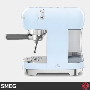 اسپرسو ساز اسمگ مدل SMEG ECF02PB | رنگ آبی پاستلی با فشار 15 بار