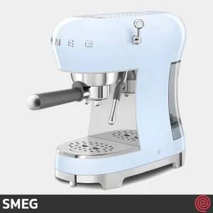 اسپرسو ساز اسمگ مدل SMEG ECF02PB | رنگ آبی پاستلی با فشار 15 بار