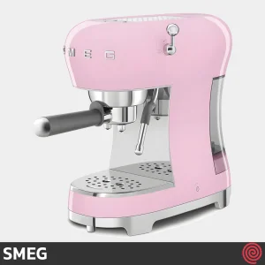 اسپرسو ساز اسمگ مدل SMEG ECF02PK | رنگ صورتی با فشار 15 بار
