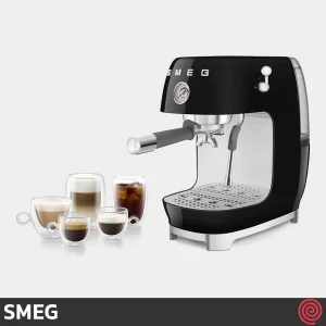 اسپرسو ساز اسمگ مدل SMEG ECF03BL | رنگ مشکی براق با فشار 19 بار