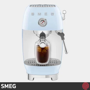 اسپرسو ساز اسمگ مدل SMEG ECF03PB | رنگ آبی پاستلی با فشار 19 بار