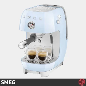 اسپرسو ساز اسمگ مدل SMEG ECF03PB | رنگ آبی پاستلی با فشار 19 بار