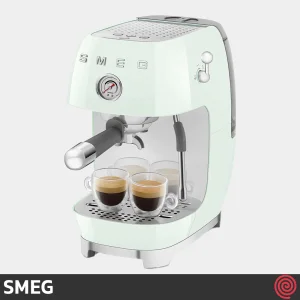 اسپرسو ساز اسمگ مدل SMEG ECF03PG | رنگ سبز پاستلی با فشار 19 بار