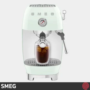 اسپرسو ساز اسمگ مدل SMEG ECF03PG | رنگ سبز پاستلی با فشار 19 بار