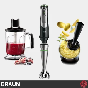 گوشت کوب برقی چند کاره براون مدل Braun MQ 9147 XI | با توان 1200 وات