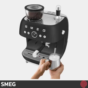اسپرسو ساز اسمگ مدل SMEG EGF03BLM | رنگ مشکی مات با آسیاب و فشار 20 بار