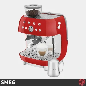 اسپرسو ساز اسمگ مدل SMEG EGF03RD | رنگ قرمز با آسیاب و فشار 20 بار