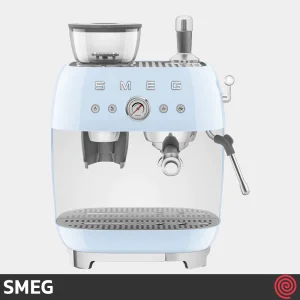اسپرسو ساز اسمگ مدل SMEG EGF03PB | رنگ آبی پاستلی با آسیاب و فشار 20 بار